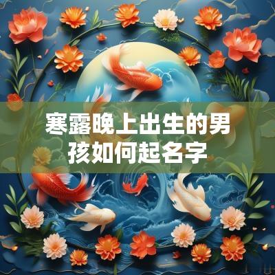 寒露晚上出生的男孩如何起名字