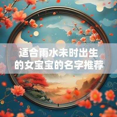 适合雨水未时出生的女宝宝的名字推荐