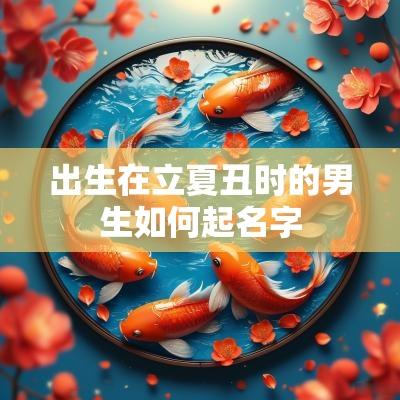 出生在立夏丑时的男生如何起名字 出生在立夏丑时的男生如何起名字