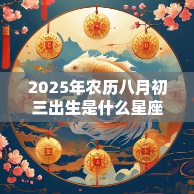 2025年农历八月初三出生是什么星座？出生宝宝命运？