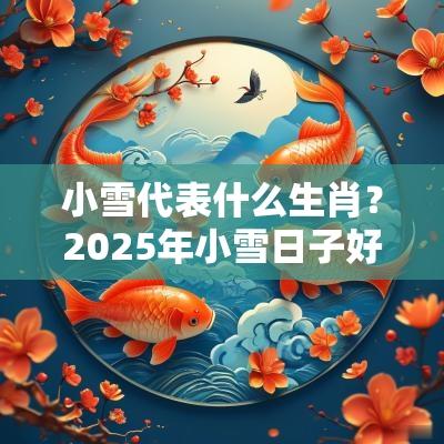 小雪代表什么生肖？2025年小雪日子好不好？