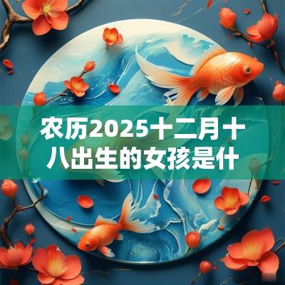 农历2025十二月十八出生的女孩是什么命,适合取什么名字? 农历2025十二月十八出生的女孩是什么命,适合取什么名字?