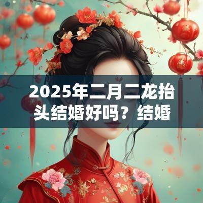 2025年二月二龙抬头结婚好吗?结婚怎么选个好日子? 2025年二月二龙抬头结婚好吗?结婚怎么选个好日子?