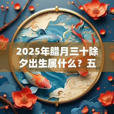 2025年腊月三十除夕出生属什么？五行属什么？