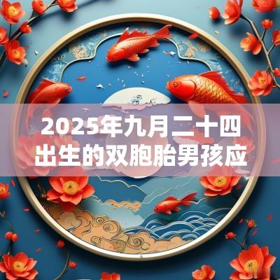 2025年九月二十四出生的双胞胎男孩应该如何起名好,五行属什么 2025年九月二十四出生的双胞胎男孩应该如何起名好,五行属什么