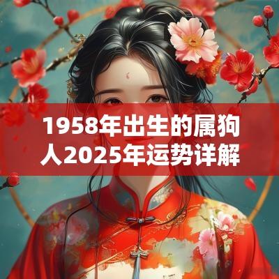 1958年出生的属狗人2025年运势详解，财运好不好？