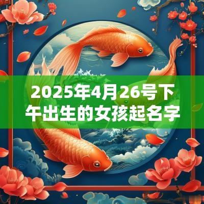 2025年4月26号下午出生的女孩起名字要注意什么 2025年4月26号下午出生的女孩起名字要注意什么