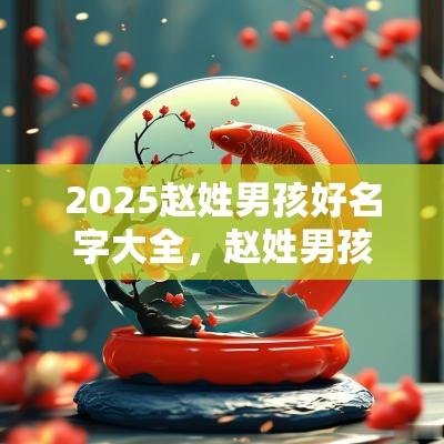 2025赵姓男孩好名字大全,赵姓男孩好名字推荐! 2025赵姓男孩好名字大全,赵姓男孩好名字推荐!