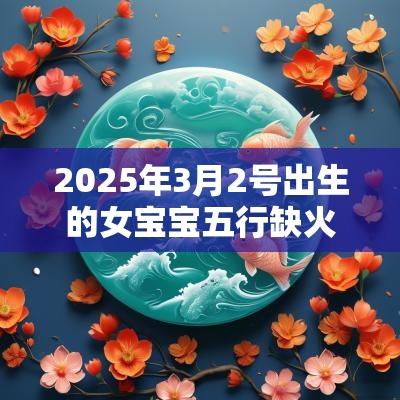 2025年3月2号出生的女宝宝五行缺火要怎么起名字 2025年3月2号出生的女宝宝五行缺火要怎么起名字