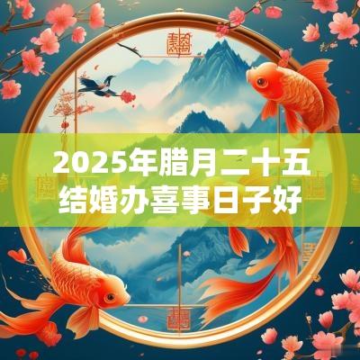 2025年腊月二十五结婚办喜事日子好不好能领证吗? 2025年腊月二十五结婚办喜事日子好不好能领证吗?