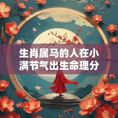 生肖属马的人在小满节气出生命理分析 生肖属马的人在小满节气出生命理分析