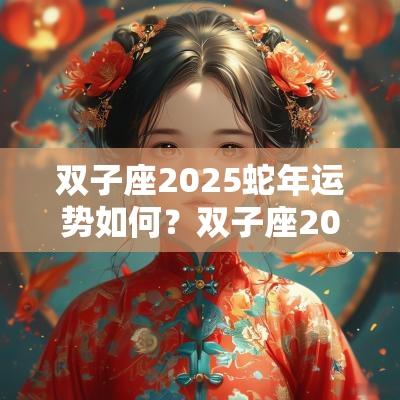 双子座2025蛇年运势如何?双子座2025年运势详解