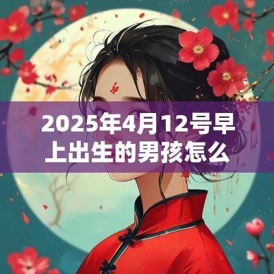 2025年4月12号早上出生的男孩怎么起名，取什么名字吉祥？