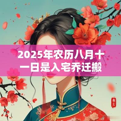 2025年农历八月十一日是入宅乔迁搬家的好日子吗? 2025年农历八月十一日是入宅乔迁搬家的好日子吗?