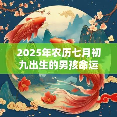 2025年农历七月初九出生的男孩命运分析，这天出生好吗？