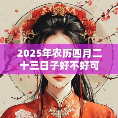 2025年农历四月二十三日子好不好可以上香祈福吗？