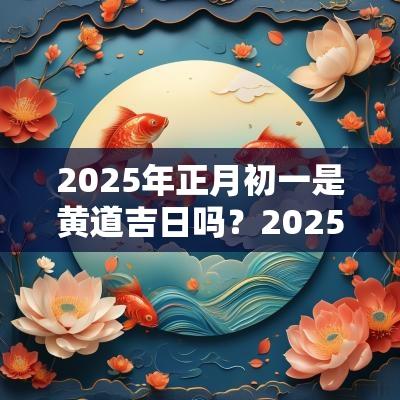 2025年正月初一是黄道吉日吗？2025年大年初一时辰吉凶查询！