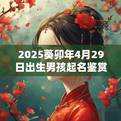2025葵卯年4月29日出生男孩起名鉴赏男宝宝有古风诗意的名字