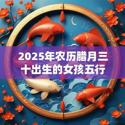2025年农历腊月三十出生的女孩五行八字解读缺金的起名宜用字