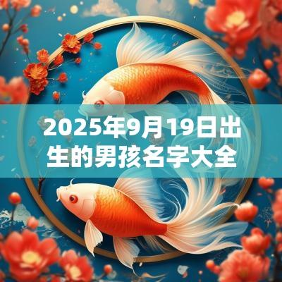 2025年9月19日出生的男孩名字大全属蛇最富贵的名字解析精选