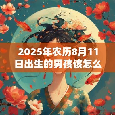2025年农历8月11日出生的男孩该怎么取名男孩寓意好听的取名用字