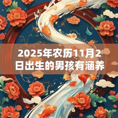 2025年农历11月2日出生的男孩有涵养的名字寓意吉祥的男孩名字