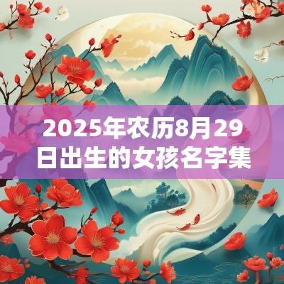 2025年农历8月29日出生的女孩名字集锦优雅有气质的女孩名字