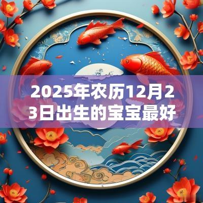2025年农历12月23日出生的宝宝最好听的名字古韵高雅好名鉴赏
