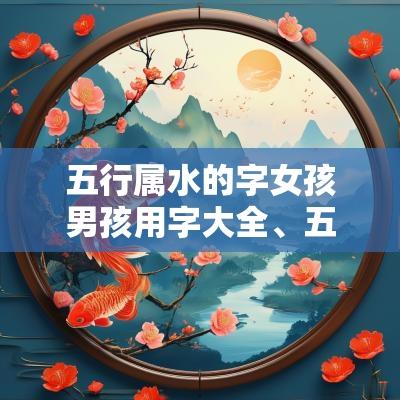 五行属水的字女孩男孩用字大全、五行属水的字有哪些、五行属水的字及寓意