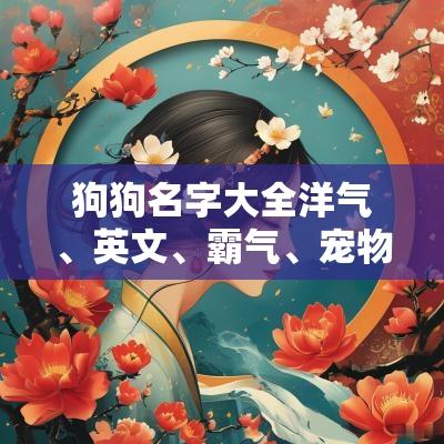 狗狗名字大全洋气、英文、霸气、宠物狗狗名字大全、可爱狗狗名字大全