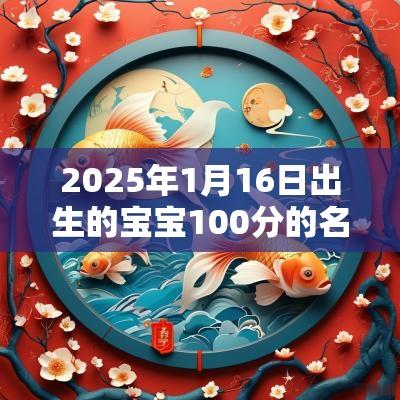 2025年1月16日出生的宝宝100分的名字高分免费宝宝名字推荐