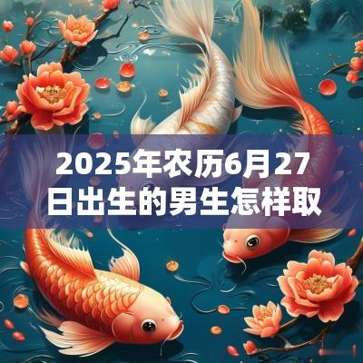 2025年农历6月27日出生的男生怎样取名好使用大气的自然景物字