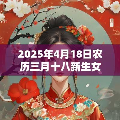 2025年4月18日农历三月十八新生女孩五行八字解读缺金的起名宜用字