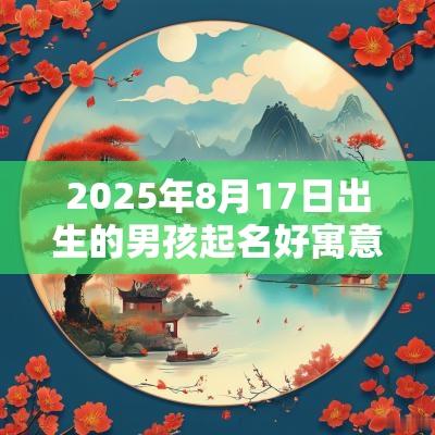 2025年8月17日出生的男孩起名好寓意的字男孩取名内涵单字大全