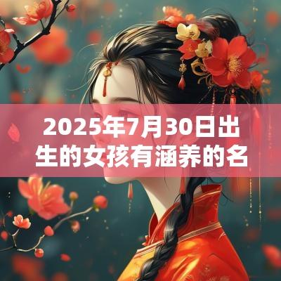 2025年7月30日出生的女孩有涵养的名字简单大气的蛇年女宝宝取名