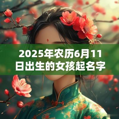 2025年农历6月11日出生的女孩起名字用什么字比较好名字精选