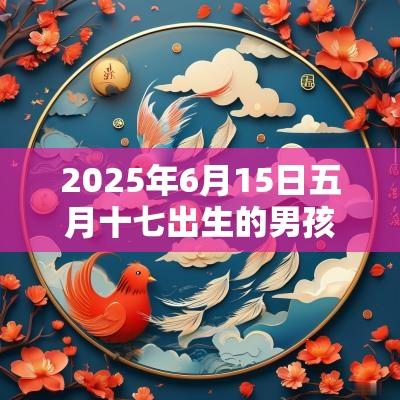 2025年6月15日五月十七出生的男孩五行缺什么补金的名字推荐