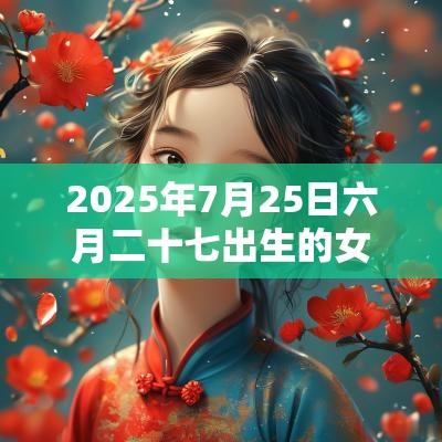 2025年7月25日六月二十七出生的女孩五行缺什么补金的名字推荐