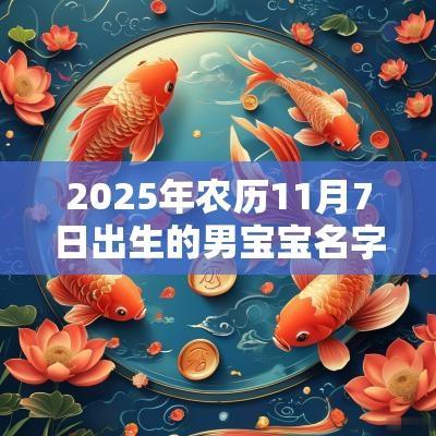 2025年农历11月7日出生的男宝宝名字推荐寓意好听的起名常用字