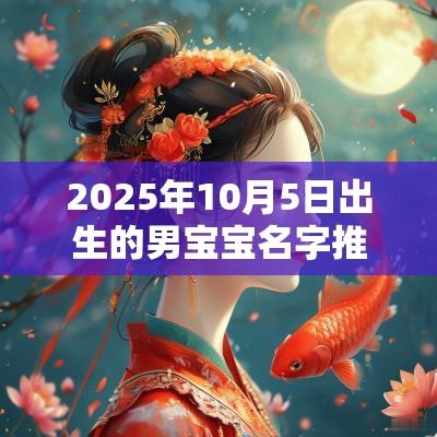 2025年10月5日出生的男宝宝名字推荐形容很优秀的男宝宝名字
