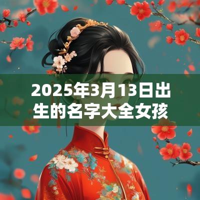 2025年3月13日出生的名字大全女孩儿女孩适合什么样的名字