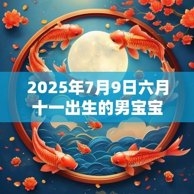2025年7月9日六月十一出生的男宝宝五行命理属性名字如何旺运