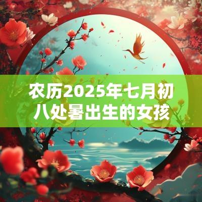 农历2025年七月初八处暑出生的女孩好不好五行缺水取名测试打分