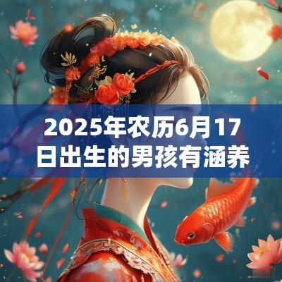 2025年农历6月17日出生的男孩有涵养的名字男孩新颖有涵养的名字