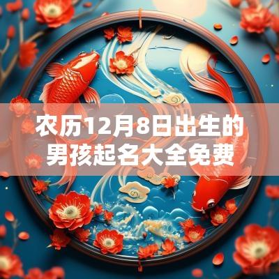 农历12月8日出生的男孩起名大全免费取名宝典好听有寓意的名字大全