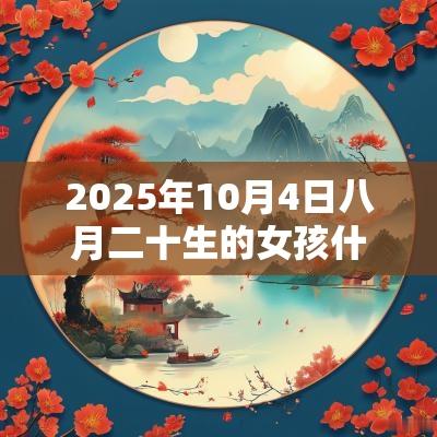 2025年10月4日八月二十生的女孩什么命一帆风顺的女宝宝名字