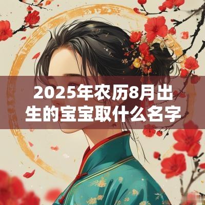 2025年农历8月出生的宝宝取什么名字最好听独特有寓意的好名字