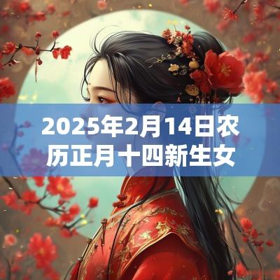 2025年2月14日农历正月十四新生女孩缺金火取名高分名字建议