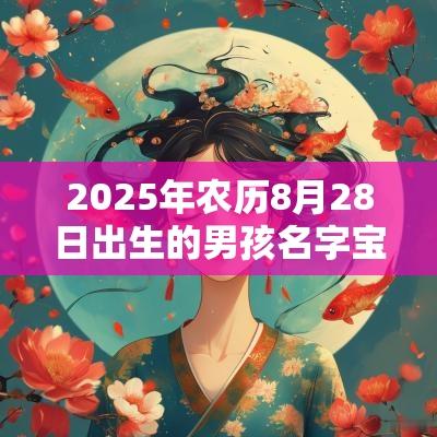 2025年农历8月28日出生的男孩名字宝典男孩寓意好听的取名用字