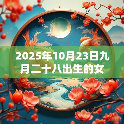 2025年10月23日九月二十八出生的女孩五行命理解析补火取名旺运
